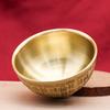 Brass Embossed Hundred Blessings Rice & Water Offering Bowl Ornament