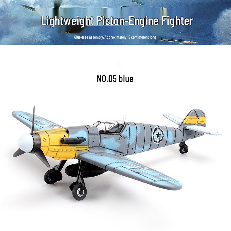 1/48 Scale WWII Corsair & Spitfire Fighter Aircraft Model Kit - 4D Assembly for Boys, Military Collection Ornament (30 Variations)