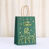 StoBag, Reusable Gold Foil Christmas Paper Gift Tote Bags, Luxury Holiday party supplies, packing candy goodies, 12/30pcs