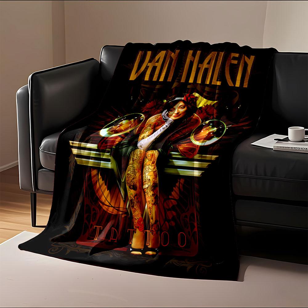 Van Halen Tattoo Art Blanket for all seasons blanket lunch break throw gift