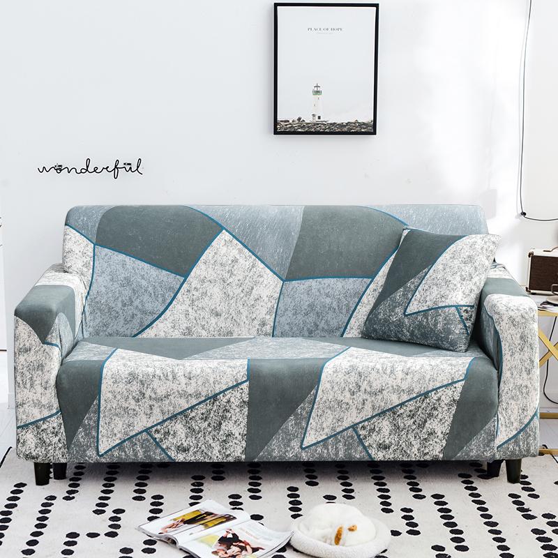 Trykt Stretch Sofatrekk Elastisk Polyester Spandex Sofatrekk, Universalt Tilpasset Sofatrekk for Sofamøbelbeskytter