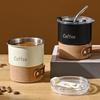 Leak-proof Portable Water Cup Heat-resistant Travel Coffee Mug Stainless Steel Coffee Cup  Garden