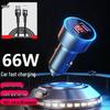 MKO 120W Metal Car Charger for Apple & Android with PD USB Pass-through and Cigarette Lighter Converter.