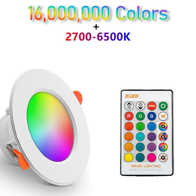 85-265v Led Smart Downlight Bluetooth-compatible Control Rgbcw Dimmable Spotlight Alexa Voice/app