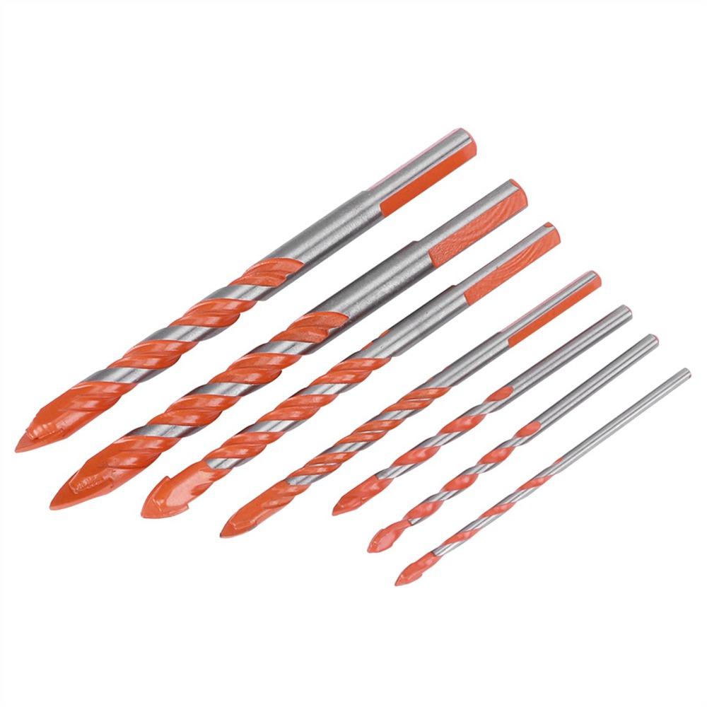 7 Pcs 3, 4, 5, 6, 8, 10, 12mm Multi-Material Drill Bits