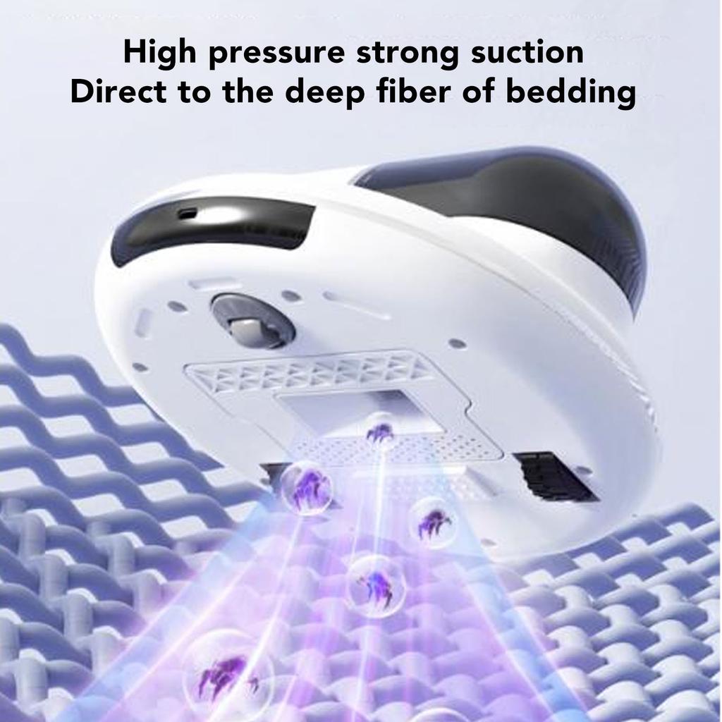 Vysavač na matrace do postele Frekvenční vibrace 55 stupňů Celsia Horký vzduch Vysoký tlak Automatické zařízení na odstraňování roztočů