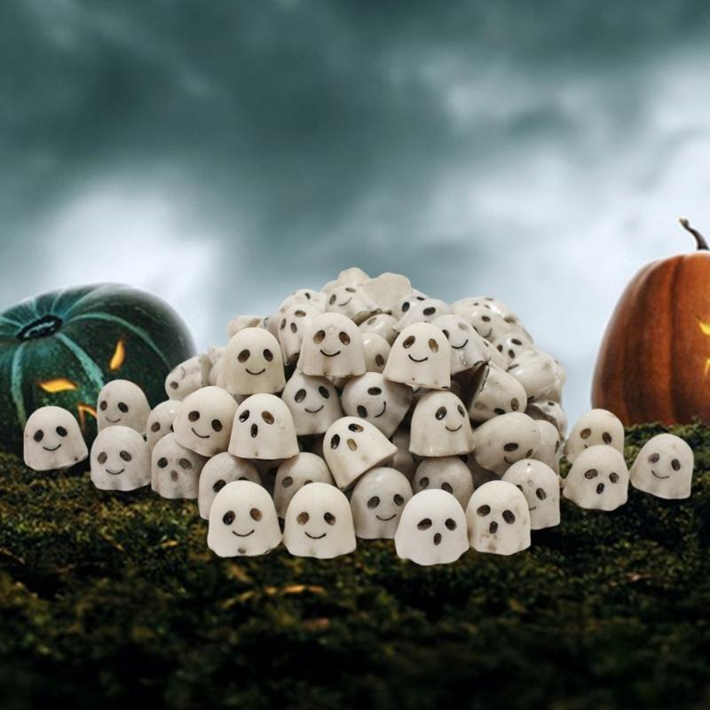 Halloween Ghostly Figurines Centerpieces Scary Resins Ghostly Statue Garden Decors Halloween Decors for Porch Lawn