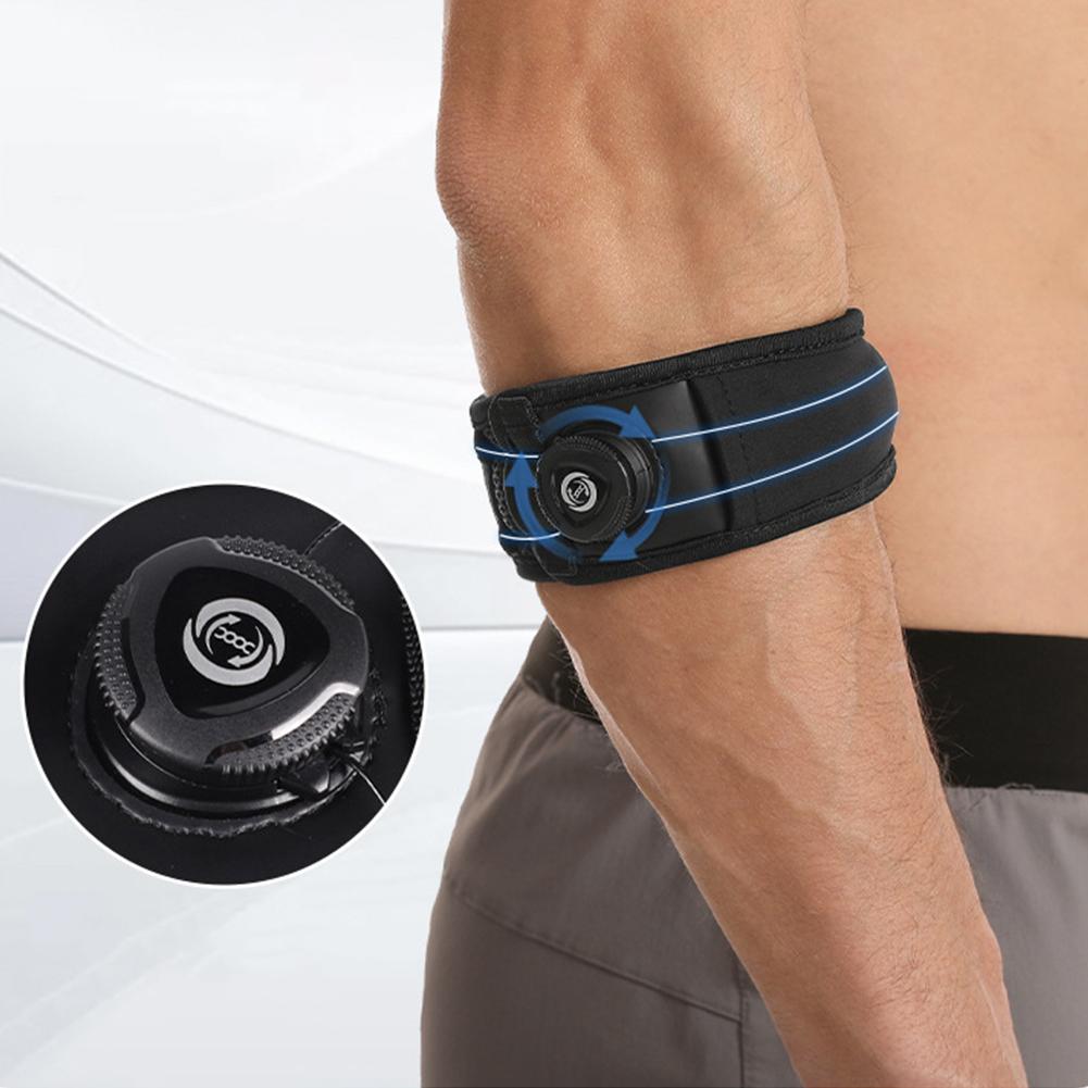 Adjustable Elbow Support Brace Guard Pads Tennis Badminton Golf Elbow Strap Non Slip Elbow Protector for Daily Wear Gym Sports