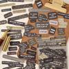 ZABC Far Away Travel Sticker Pack: 50 Retro English Word Sheets, 6 Styles