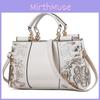 Retro European And American Patent Leather Bride Wedding Tote Bag Large Capacity Female Shoulder Messenger Bag