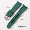 20mm 22mm Soft Silicone Strap for Swatch for Omega MoonSwatch Waterproof Watchband High Quality Curved End Rubber Watch Bracelet