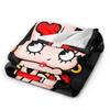 Warm Blanket Airplane Travel B-Bettys Boops Bedding Throws  Flannel Bedspread For Home Decor Graphic Sofa Bed Cover