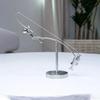 The Fisherman Balancing Sculpture Polished Stainless Steel Fisherman Balancing Handicraft Ornament Desktop Craft Decoration