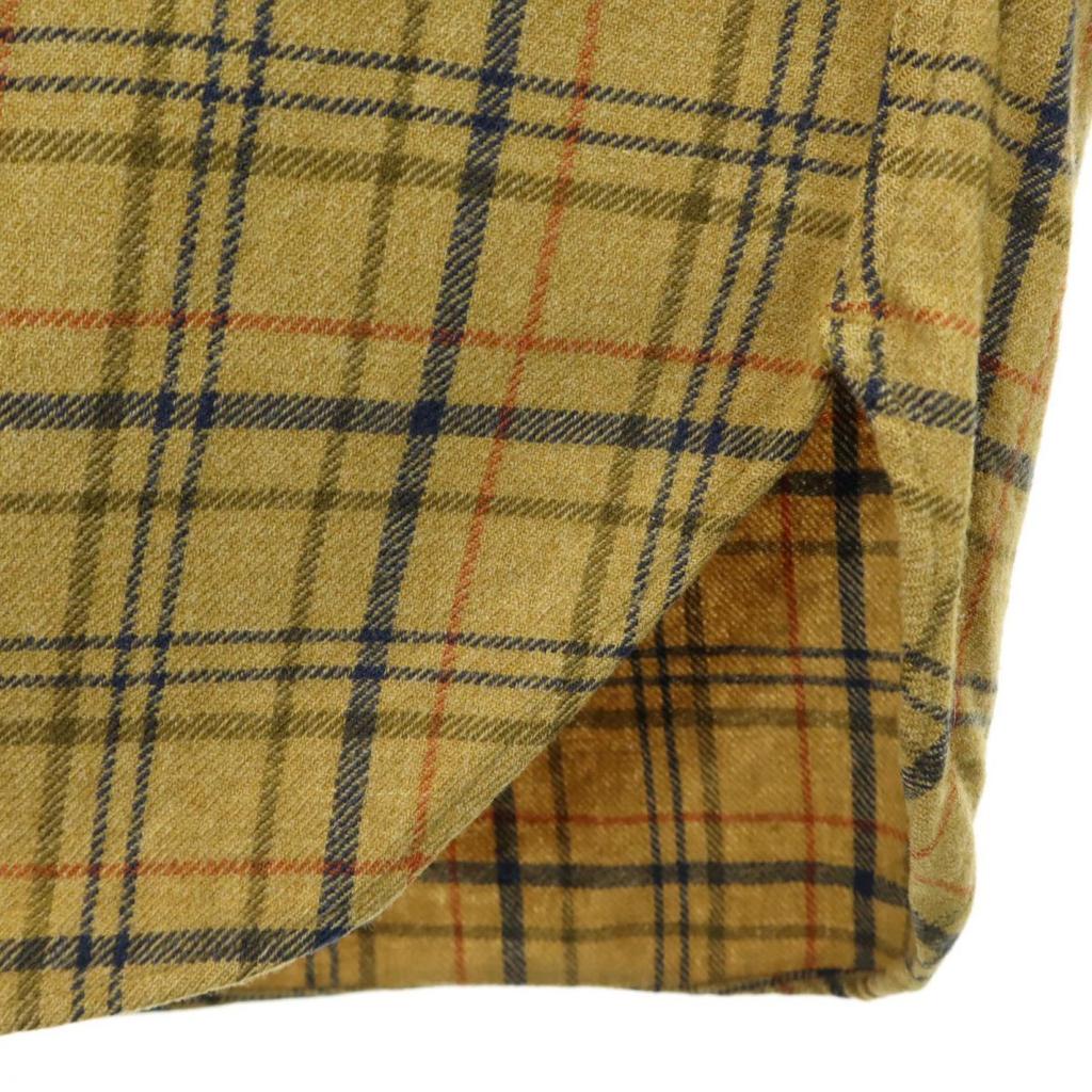 PENDLETON 70s Vintage Check Pattern Long Sleeve Wool Button Down Shirt L Men's Used