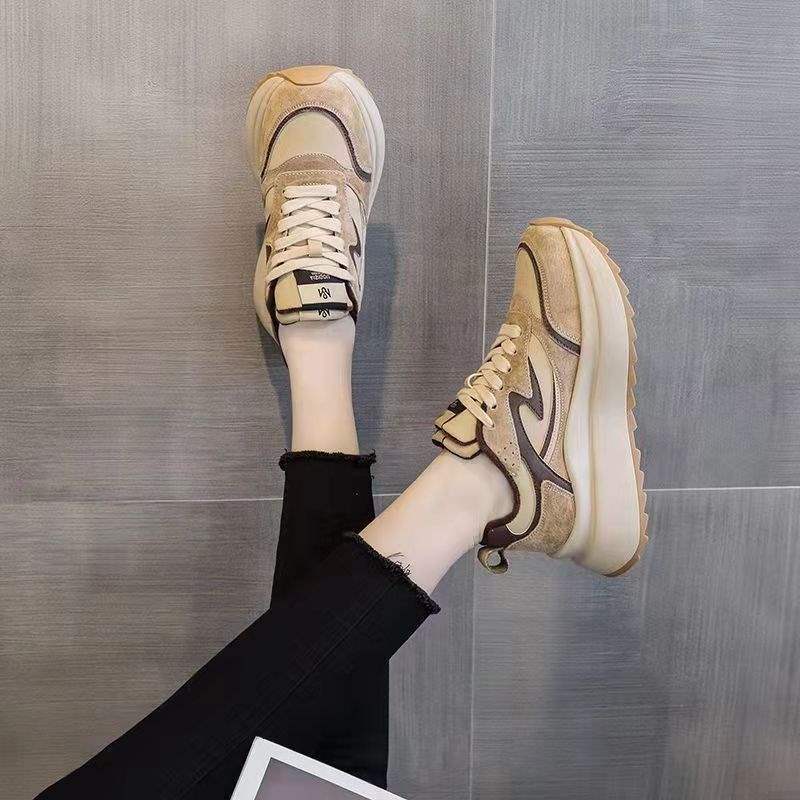 Dad's shoes 2025 autumn and winter new style super popular student slimming sports and leisure shoes single shoe