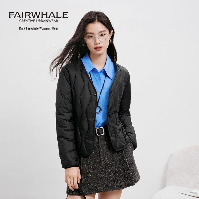 

Mark Fairwhale Women s Lightweight V-Neck Short Down Jacket M
