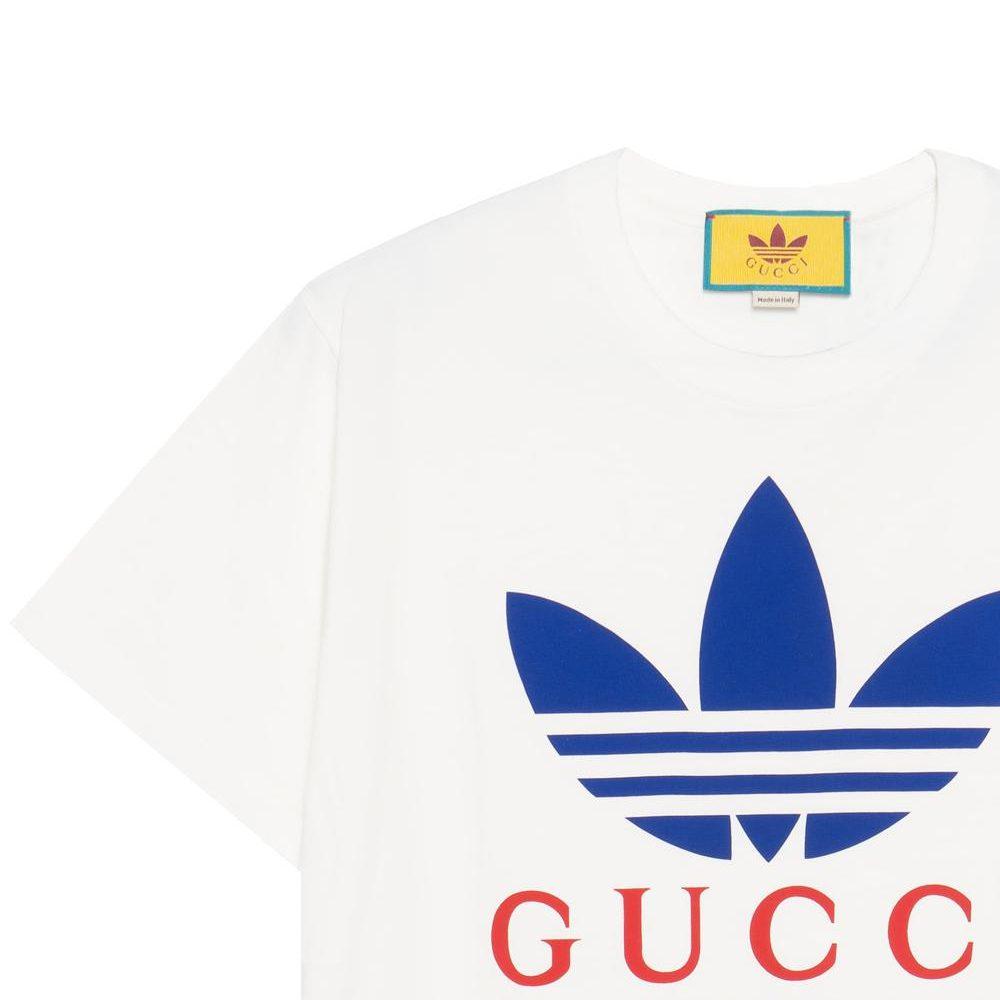 GUCCI X Adidas Cotton Jersey T Shirt 548334-XJEMJ-9280
