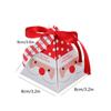 12pcs Christmas Goody Boxes,Triangle Christmas Packing Box Snowman Santa Claus Reindeer Styles Merry Christmas Cookie Gift Box for Candy Chocolates
