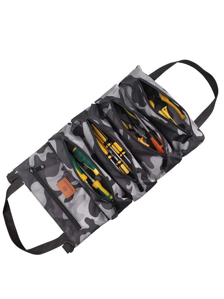 Verschleißfeste Canvas-Werkzeugtasche: Multifunktionaler Hardware-Organizer für Elektriker & Schreiner