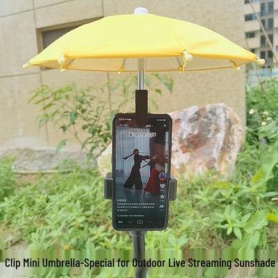 Tragbarer Handy-Sonnenschirm und Regenfester Clip-Schirm