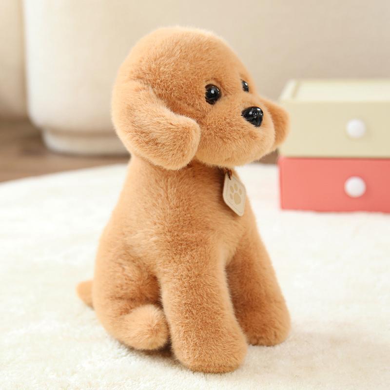 

25cm Puppy Teddy Dog Plush Toy Simulation Dog For Children s Companion Toys Home Decoration Cozy Realistic Plush Teddy Dog 25cm світло-коричневого кольору