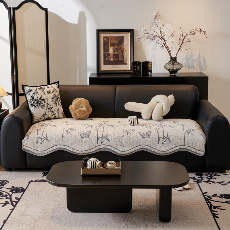Autumn And Winter Medieval Special-Shaped Sofa Cushion Oriental Aesthetics Bamboo Seat Cushion Sofa Cover Towel New Chinese-Style Manufacturer