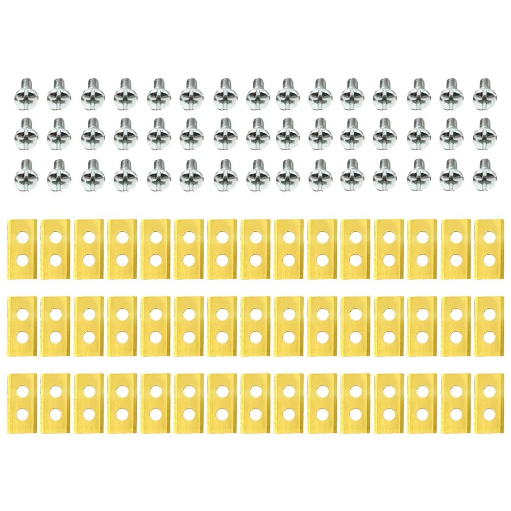 30Pcs Grass Cutter Blade Stainless Steel Automatic Moving Machine Blade Titanium Plating for Worx Landoid Lanmower WG754E WG791E