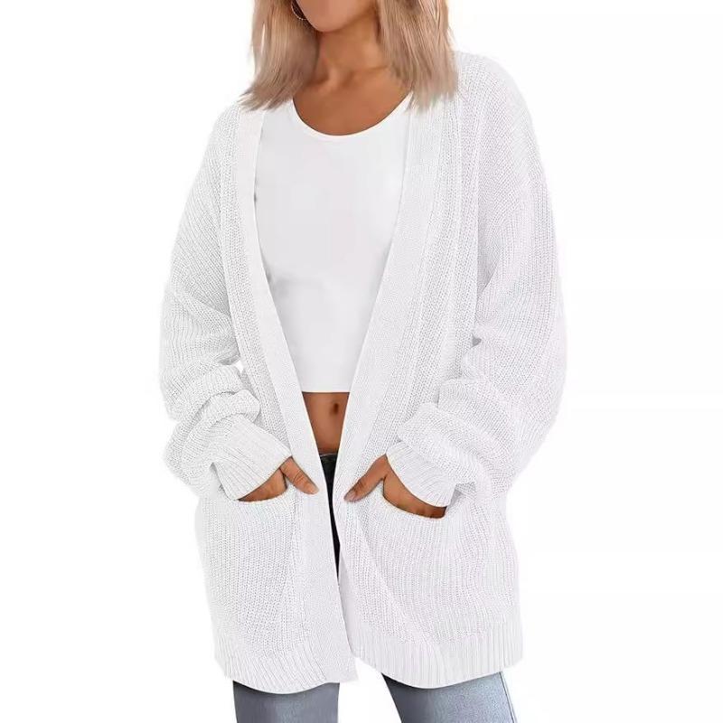 Women S Long Knit Cardigan V Neck Loose Fit Sweater Coat