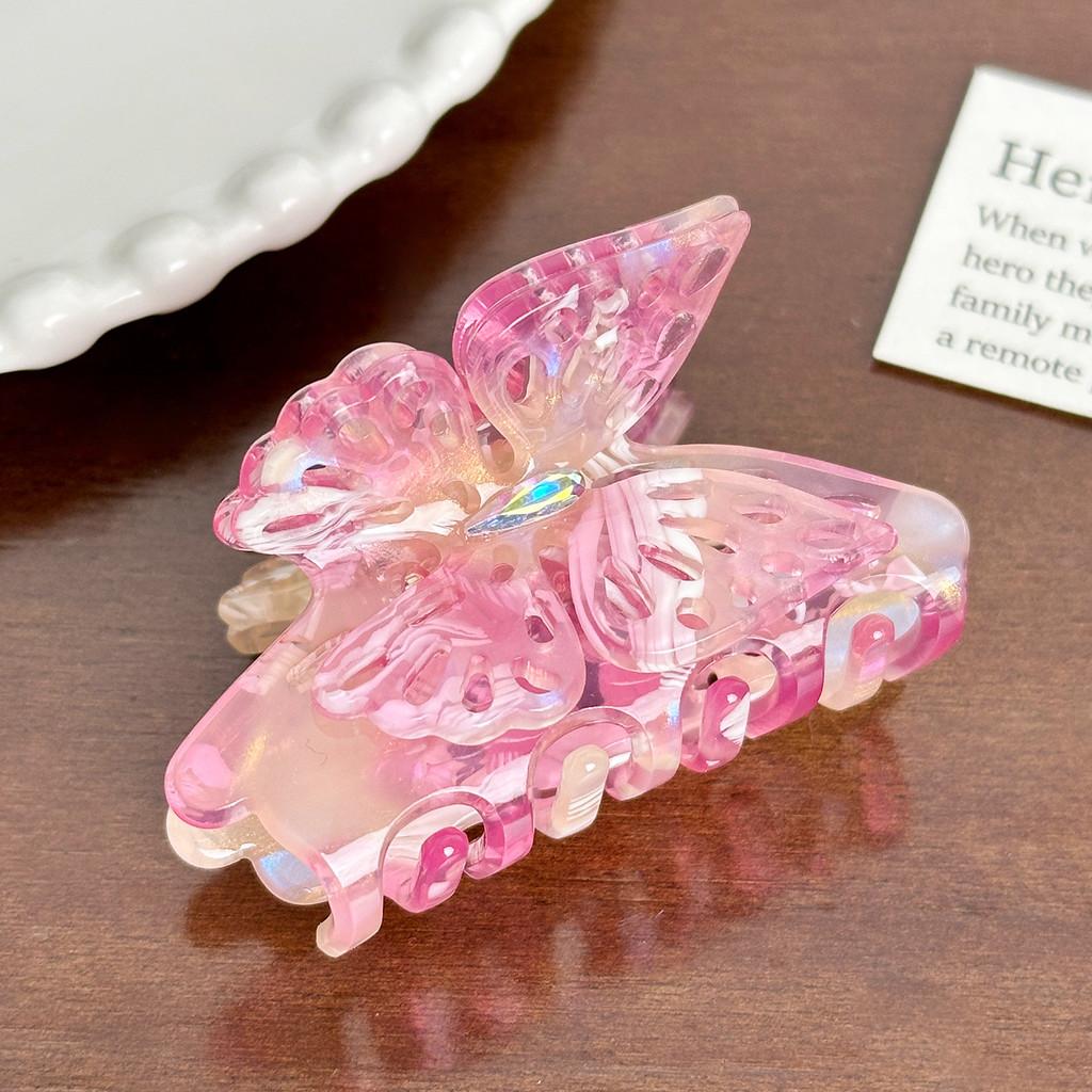 

Красивая ремесленная заколка-бабочка для модной женской прически и Bright Pink