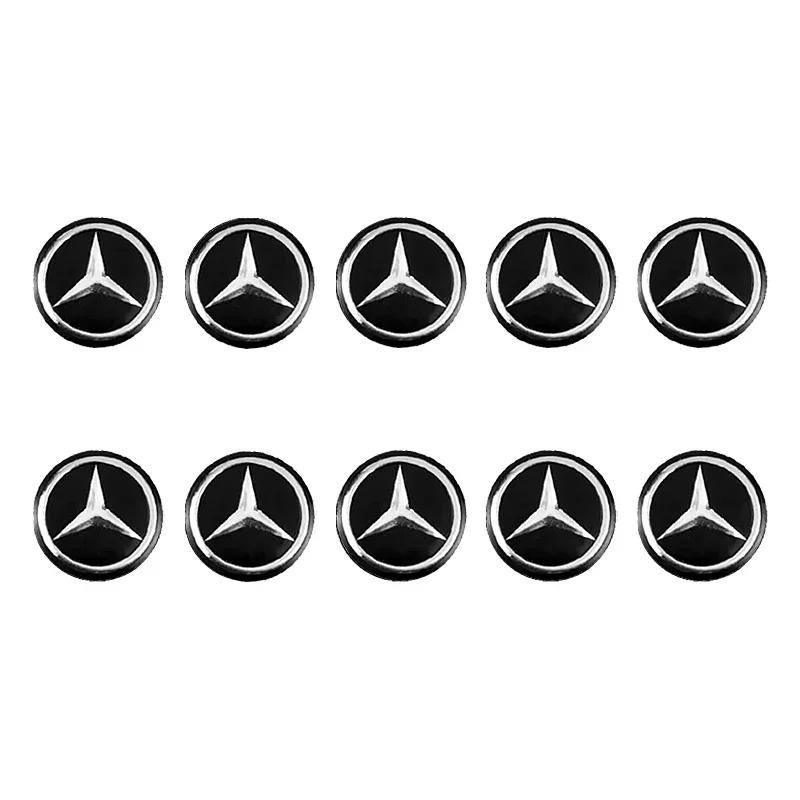 C200 E200 Für Mercedes Benz Auto Emblem Abzeichen Aufkleber Auto Steuer Schlüssel Logo Dekoration Für Mercedes Benz AMG W204 W203 W205 W206
