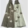 Girls Lolitas Leg Warmers Y2K Star Knitted Flared Leg Sleeves Goth Baggy Cuff Ankle Heap Socks JK Uniform Foot Cover