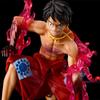 14.5cm One Piece Anime Figure Squatting Flowing Sakura Luffy Battle Form Model PVC Statue Ornament Holiday Toys Gift