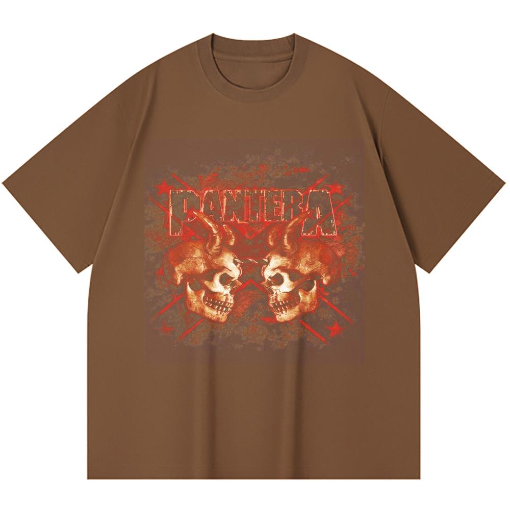 230 Gsm 100% Bomuld Heavy Metal T-shirt Rockband Populær Musik Print Unisex Tung Bomuld T-shirt
