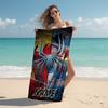 Personalized Spider-Man Comic Artwork Beach Towel Microfiber Beach Towel Thin Absorbent for Beach Swimming Yoga Bath Sports. 0910402