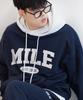 Mile Est Mix Sweat Hoodie [Navy]