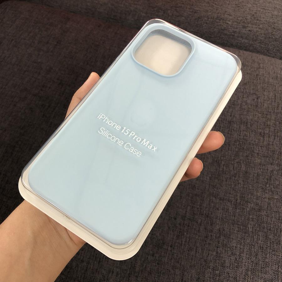 Ins Chic Liquid Silicone Full dekket Soft Gel Gummi Telefonveske Beskyttelsesdeksel For iPhone 16 15 14 Pro Max 14Plus 15Plus XR XS Max 11 12 13 Pro Max