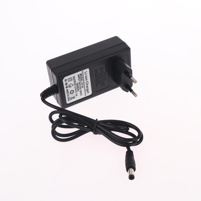 21V Lithium Battery Charger High Efficiency 1A 2A EU Plug Power Adapter Compatible with 18V Lithium Battery Packs 21V 1A