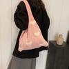 Cute and Exquisite Knitted Heart-shaped Small Flower Hollow Vertical Women's Armpit Bag Spring New Women's Shoulder Handbag