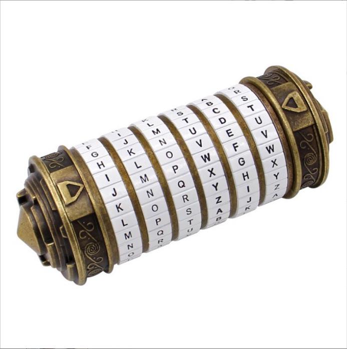 Da Vinci Code Cylinder Lock: Valentine's, Christmas, Birthday Decryption Gift