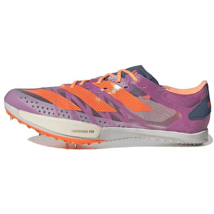 Adidas Adizero Ambition Carbon Plate Professional Shock Absorption Slip Resistant Durable Low Top Running Shoes Unisex Sneakers Purple Orange GX6677