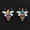 Apparel Sewing & Fabric Beaded Rhinestone Bee Badge Sew on Patch Crystal Applique Sequin Patches