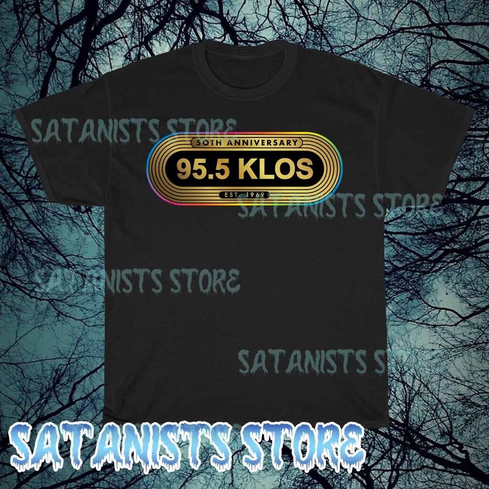 New 95 5 Klos Logo Men's T-shirt Funny Size S To 5XL