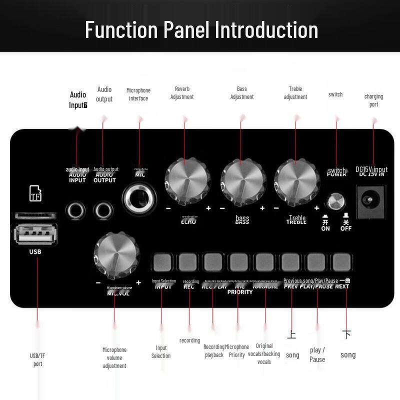 Malata Y5 M+9110CS Portable KTV Bluetooth Speaker