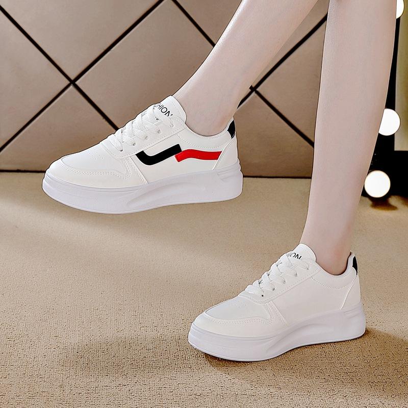 2025 Spring New Versatile Little White Shoes Women's Casual Sports Shoes Soft Baseplate Shoes Spring and Autumn Popular White Shoes Spring