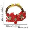 Festive Christmas Wreath & Flowers Self-Adhesive Wall and Door Sticker