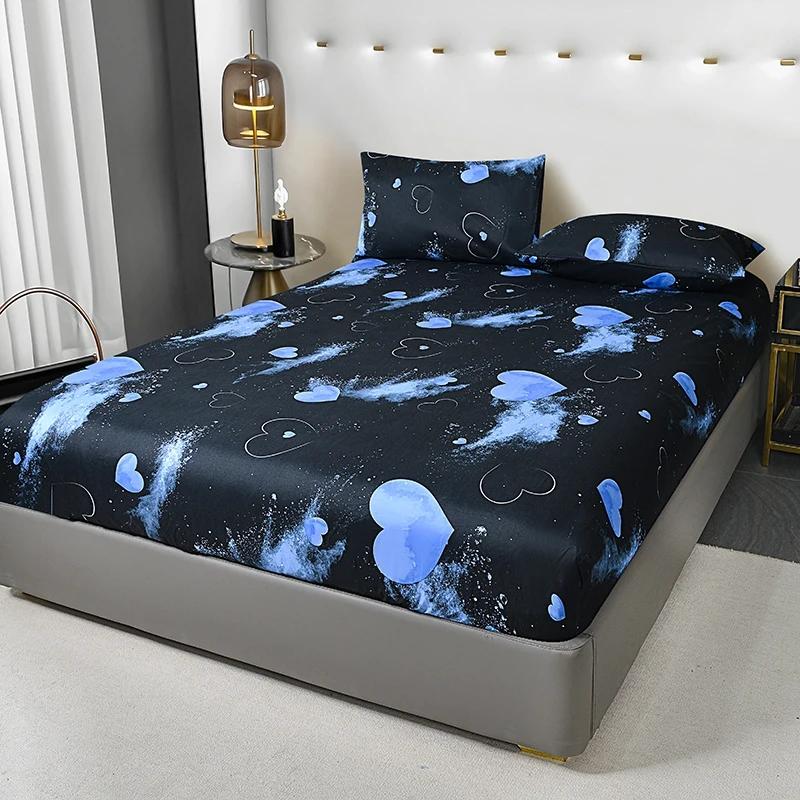 Leopard Wild Print Microfiber Bed Fitted Sheet- Comfort, Hypoallergenic, TwinFullQueenKing Size, Add A Bold Statement