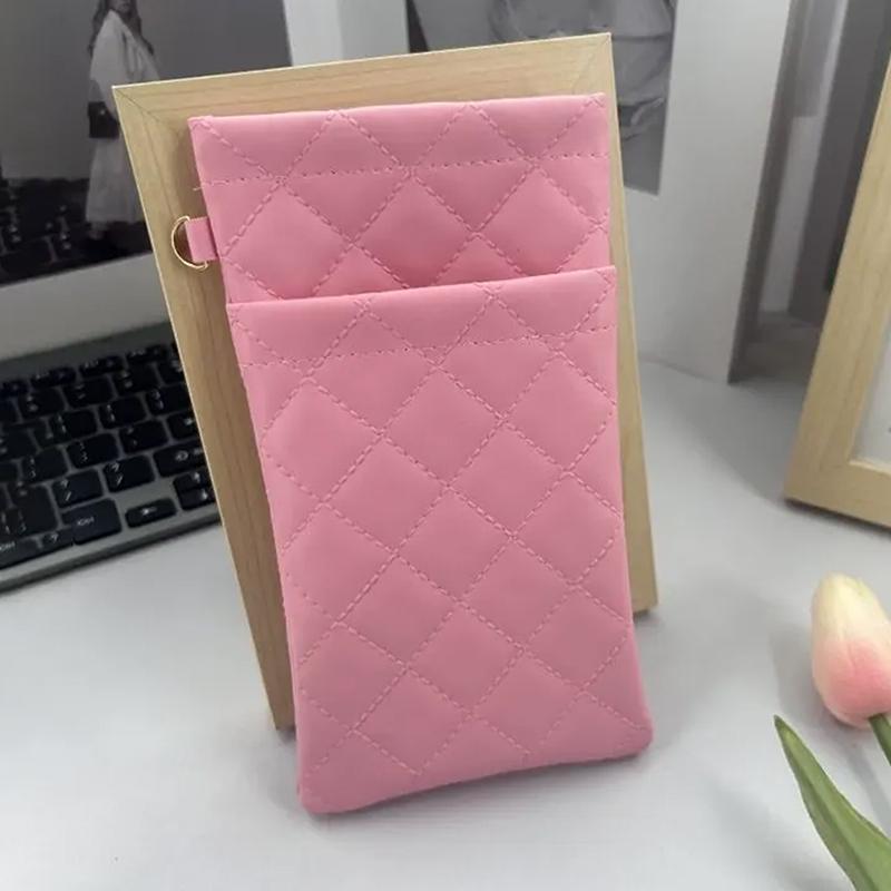 Double-Layer Eyeglasses Pouch Pu Leather Sunglasses Bag Waterproof High-End Glasses Bag Portable Sunglasses Case