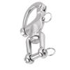 316 Stainless Steel Jaw Swivel Snap Shackle for Sailboat Spinnaker Halyard 03#