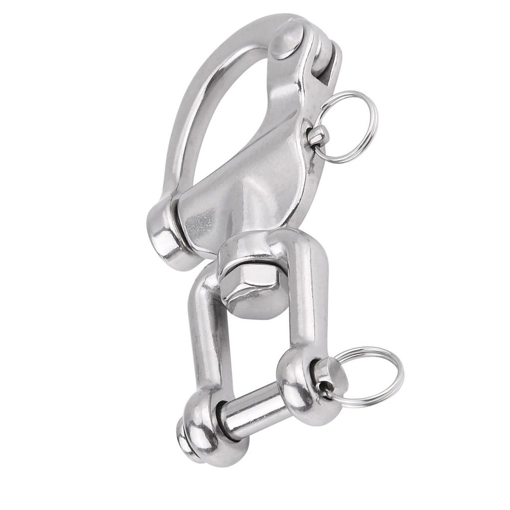 316 Stainless Steel Jaw Swivel Snap Shackle for Sailboat Spinnaker Halyard 03#