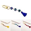 Turkish Blue Eye Lucky Turkish Evil Eye Keychain Backpack Charms Demon Eye Keyring  Children Gift